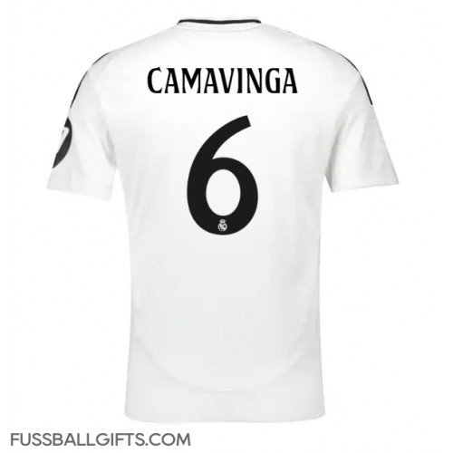 Real Madrid Eduardo Camavinga #6 Fußballbekleidung Heimtrikot 2024-25 Kurzarm